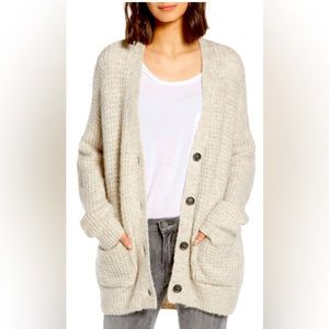 Nordstrom BP. Oversized Waffle Stitch Cardigan S